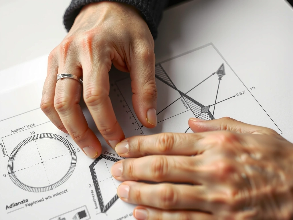 Detalle de plano y lápiz